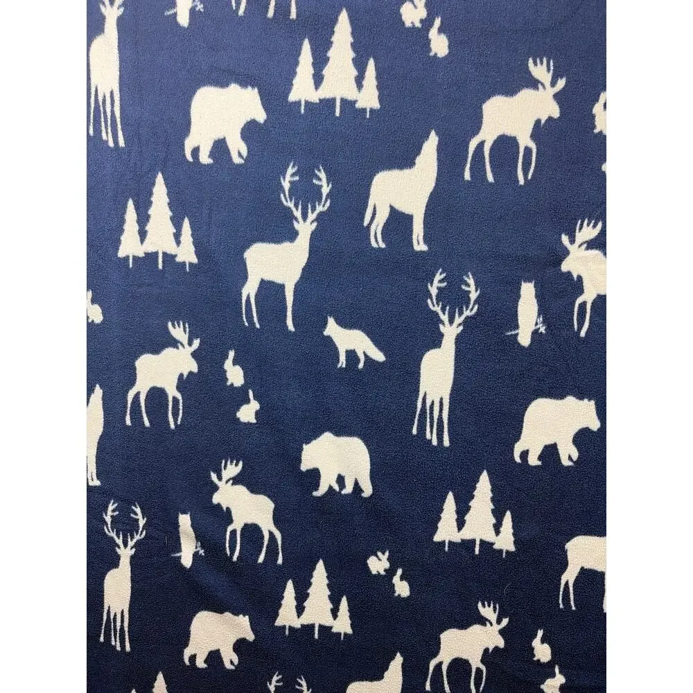 Cannon, Twin, Blanket, Fleece, Woodland Animals, Forest Creatures